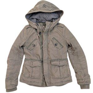 Aritzia TNA Platoon Military Jacket Olive Green